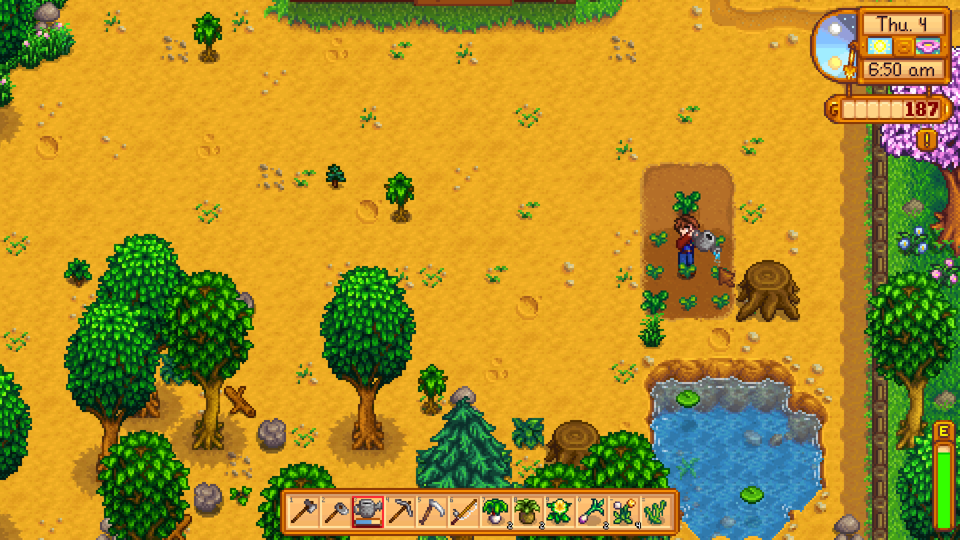 Stardew Valley undeva la început de tot